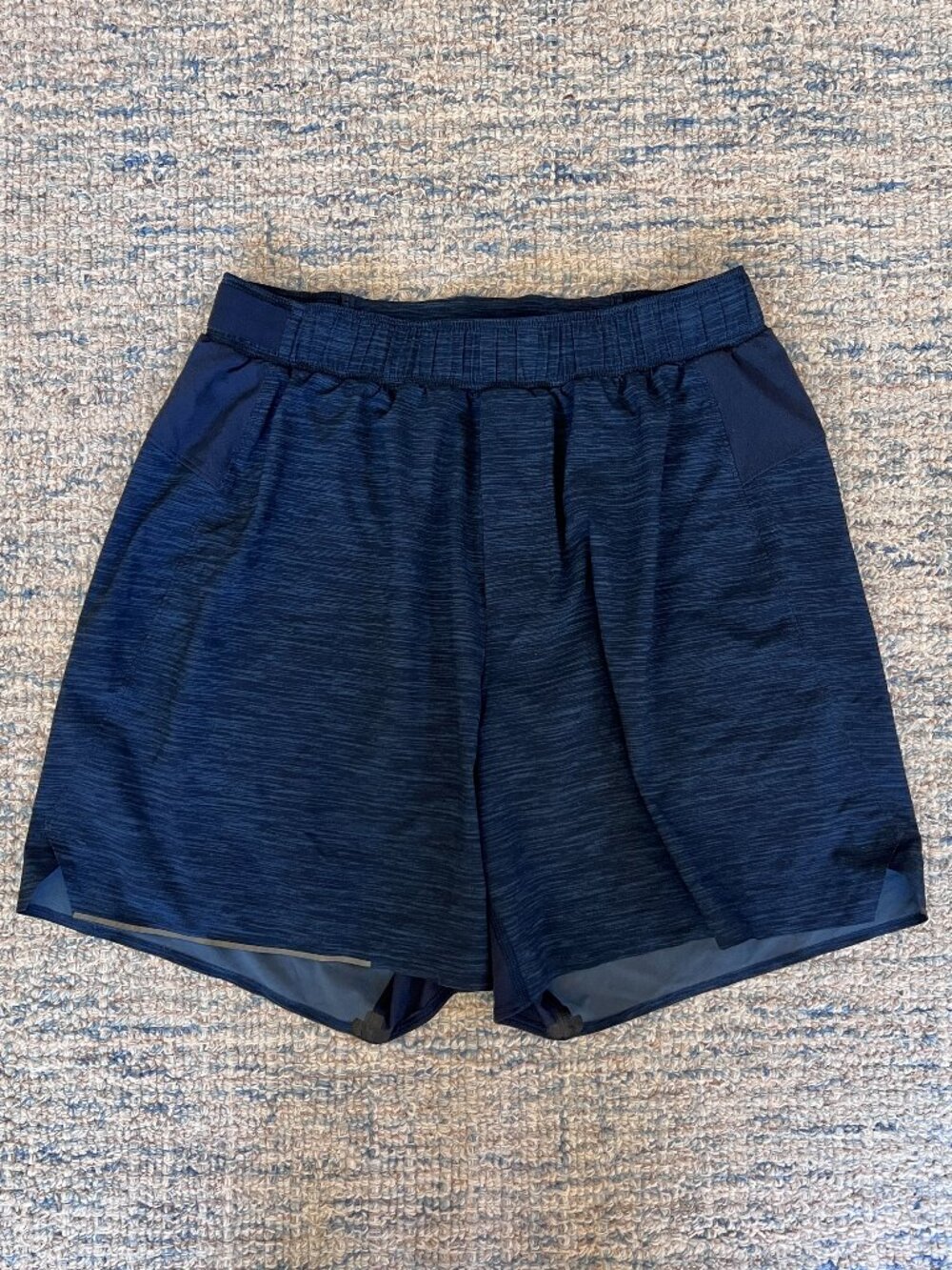 lululemon Men's Surge Running Short Lined Navy Blue Size Small